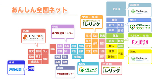 遺品整理、福祉整理、後見整理、日本全国対応